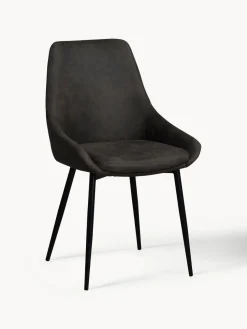 Sillas tapizadas en cuero sintético Sierra, 2 uds.