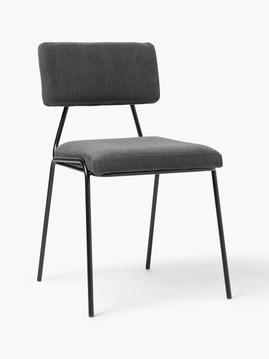 Sillas tapizadas en pana Mats, 2 uds.