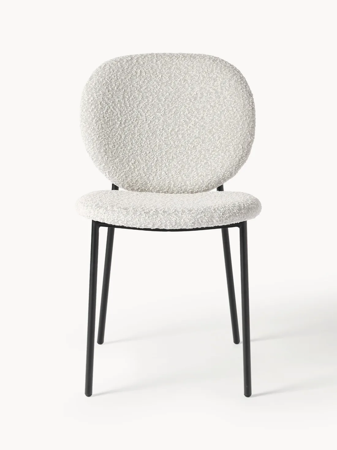 Sillas tapizadas en tejido bouclé Ulrica, 2 uds.