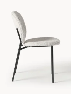 Sillas tapizadas en tejido bouclé Ulrica, 2 uds.