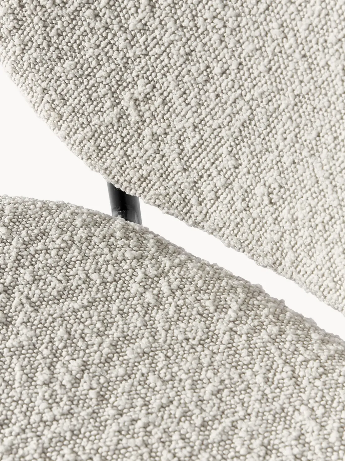 Sillas tapizadas en tejido bouclé Ulrica, 2 uds.