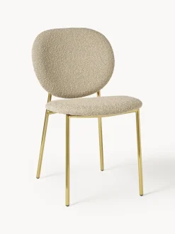 Sillas tapizadas en tejido bouclé Ulrica, 2 uds.