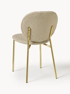 Sillas tapizadas en tejido bouclé Ulrica, 2 uds.