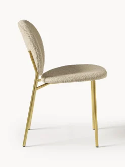 Sillas tapizadas en tejido bouclé Ulrica, 2 uds.