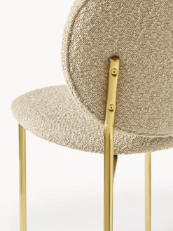 Sillas tapizadas en tejido bouclé Ulrica, 2 uds.