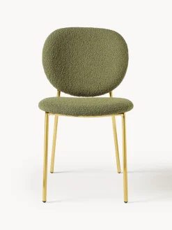 Sillas tapizadas en tejido bouclé Ulrica, 2 uds.