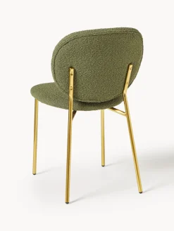 Sillas tapizadas en tejido bouclé Ulrica, 2 uds.