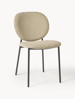 Sillas tapizadas en tejido bouclé Ulrica, 2 uds.