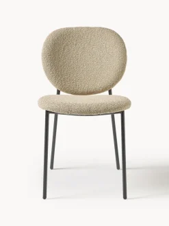 Sillas tapizadas en tejido bouclé Ulrica, 2 uds.