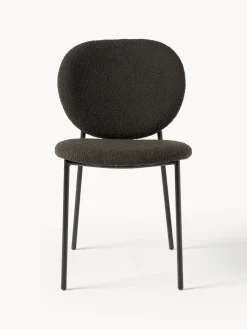 Sillas tapizadas en tejido bouclé Ulrica, 2 uds.