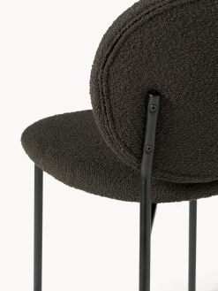 Sillas tapizadas en tejido bouclé Ulrica, 2 uds.