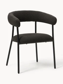 Sillas tapizadas en tejido bouclé Thiago, 2 uds.