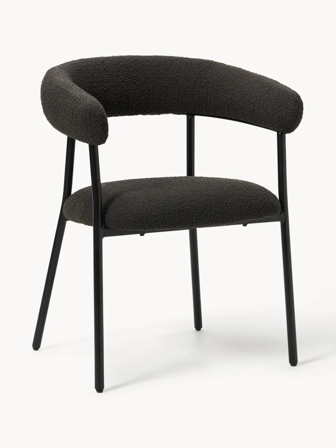 Sillas tapizadas en tejido bouclé Thiago, 2 uds.