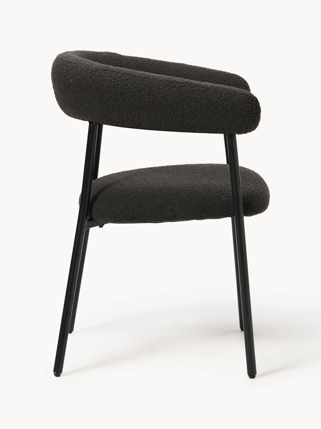 Sillas tapizadas en tejido bouclé Thiago, 2 uds.