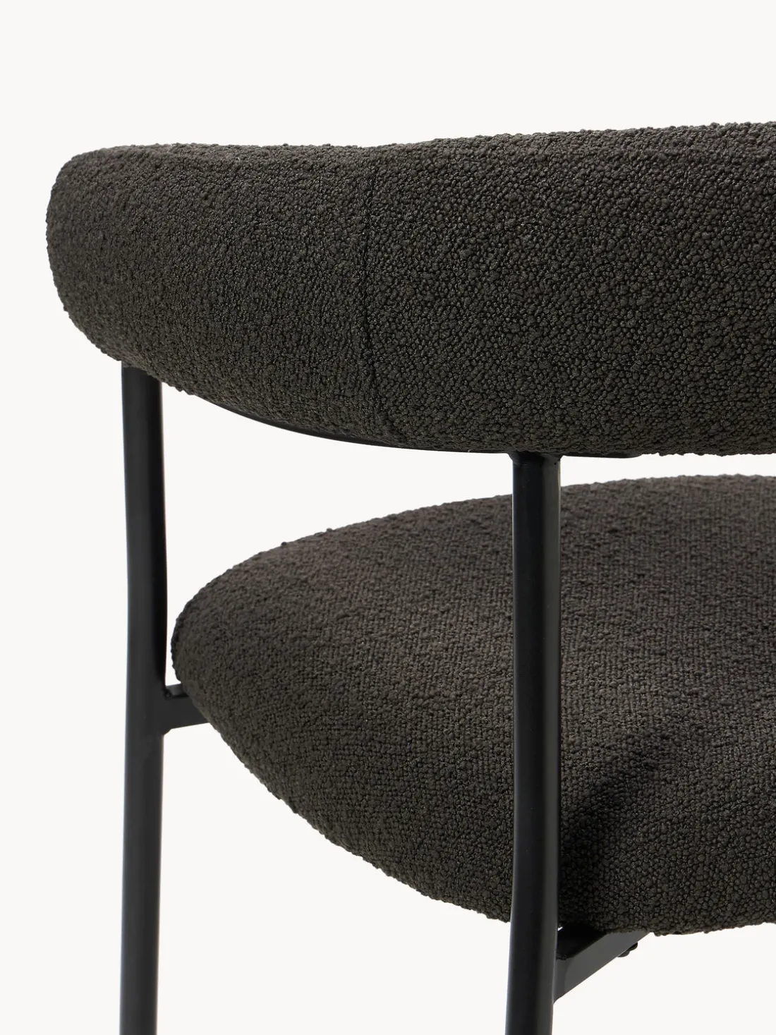 Sillas tapizadas en tejido bouclé Thiago, 2 uds.