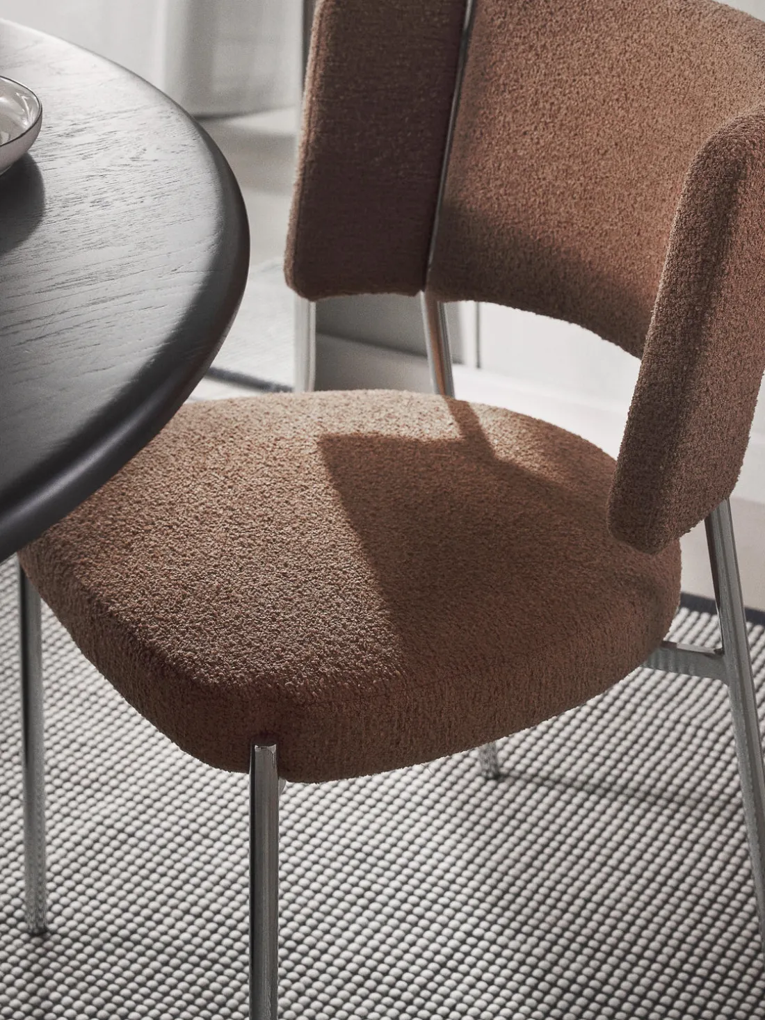 Sillas tapizadas en tejido bouclé Samantha, 2 uds.