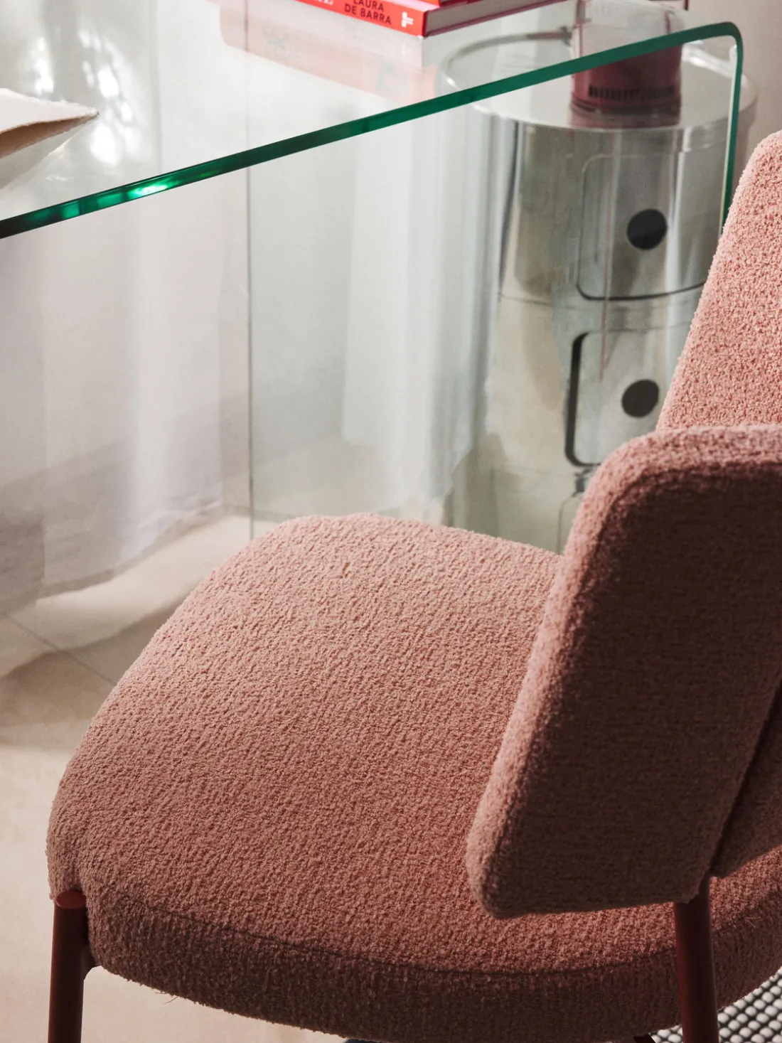 Sillas tapizadas en tejido bouclé Samantha, 2 uds.