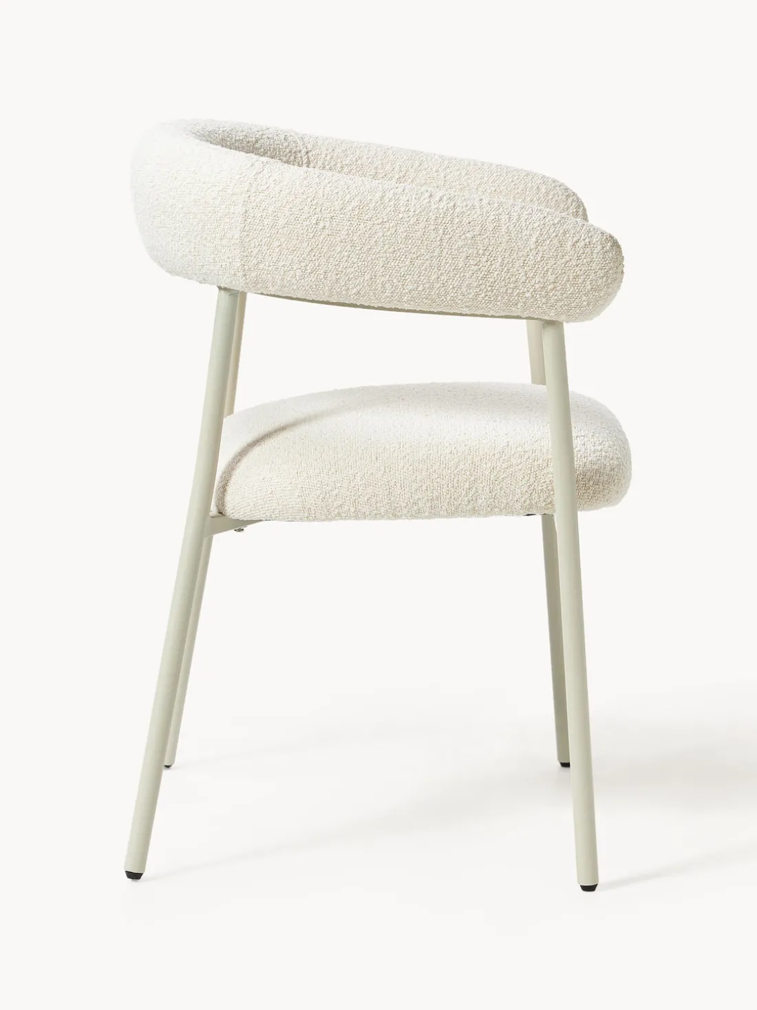 Sillas tapizadas en tejido bouclé Thiago, 2 uds.