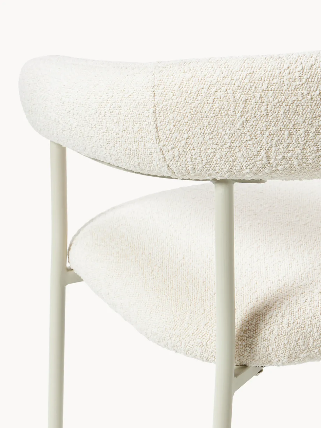 Sillas tapizadas en tejido bouclé Thiago, 2 uds.