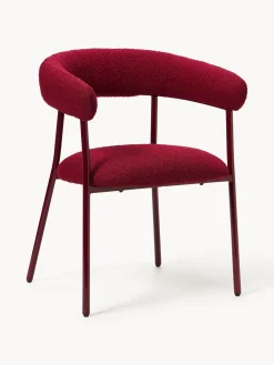 Sillas tapizadas en tejido bouclé Thiago, 2 uds.