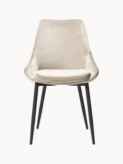 Sillas tapizadas en terciopelo Sierra, 2 uds.