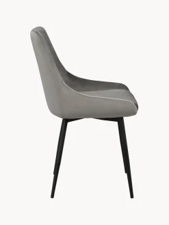 Sillas tapizadas en terciopelo Sierra, 2 uds.