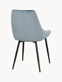 Sillas tapizadas en terciopelo Sierra, 2 uds.