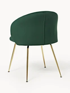 Sillas tapizadas en terciopelo Luisa, 2 uds.