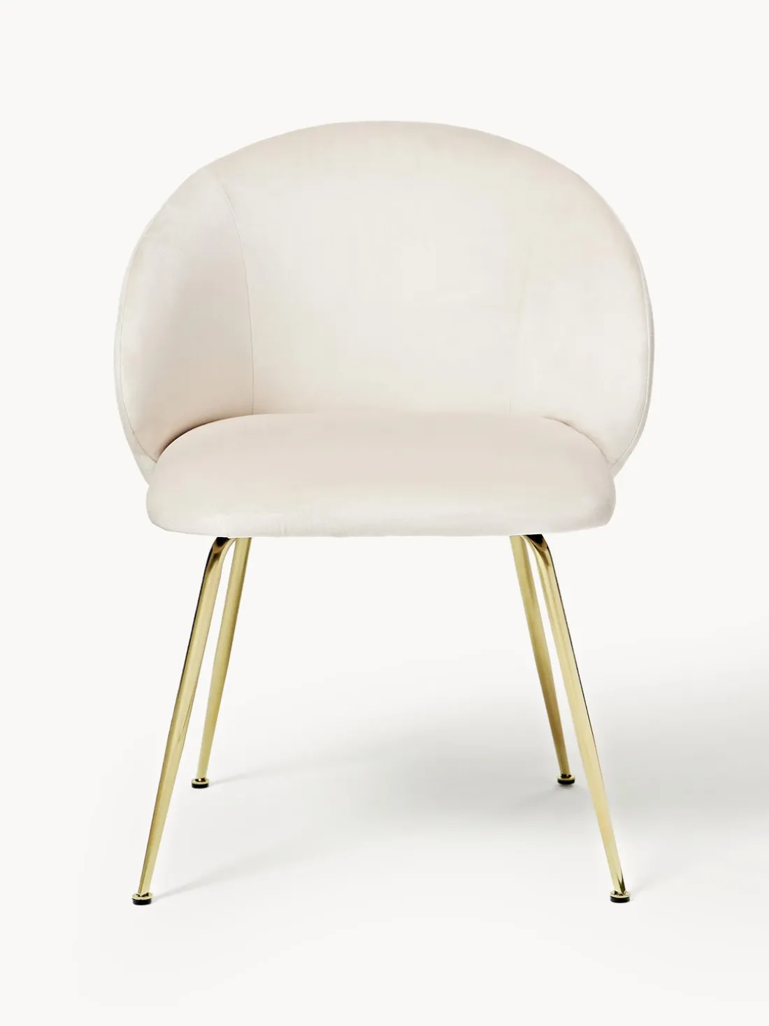 Sillas tapizadas en terciopelo Luisa, 2 uds.