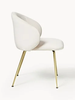 Sillas tapizadas en terciopelo Luisa, 2 uds.