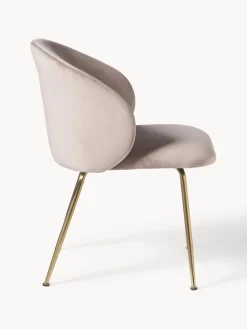 Sillas tapizadas en terciopelo Luisa, 2 uds.