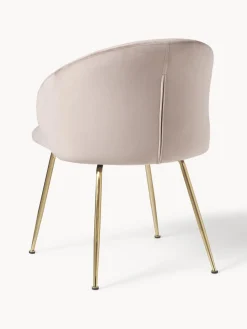 Sillas tapizadas en terciopelo Luisa, 2 uds.