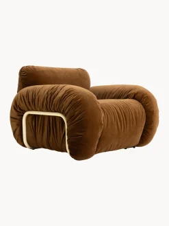 Sillón artesanal de terciopelo Arc