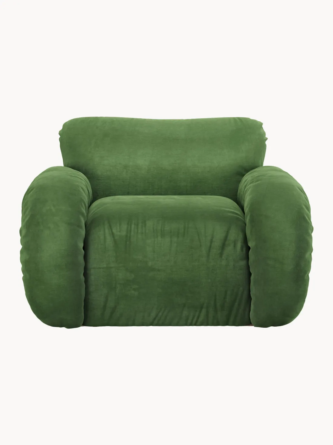 Sillón artesanal de terciopelo Arc