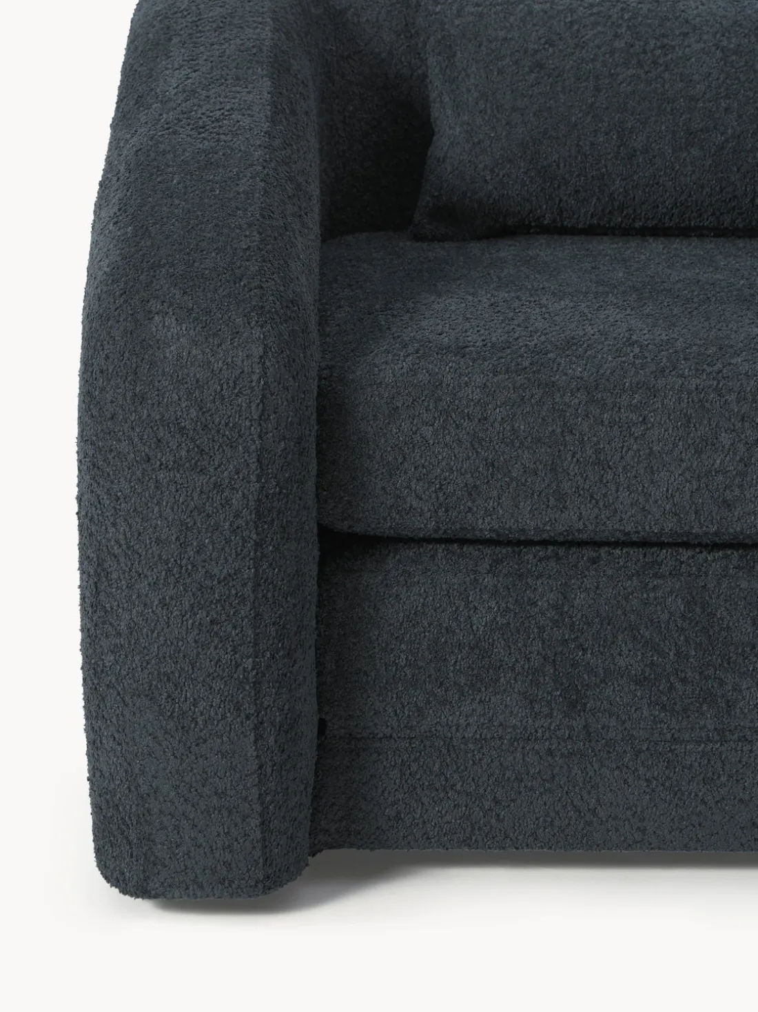 Sillón cama de borreguillo bouclé Eliot