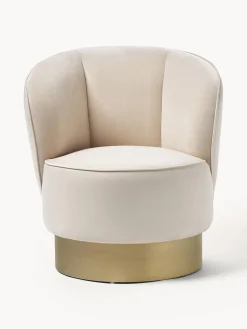 Sillón cóctel de terciopelo Olivia
