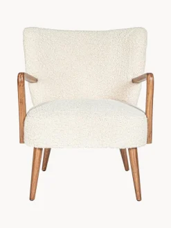 Sillón de borreguillo con reposabrazos Moritz