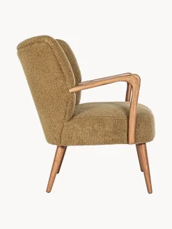 Sillón de borreguillo con reposabrazos Moritz