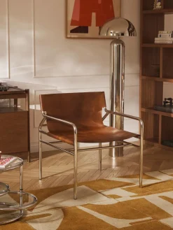 Sillón de cuero Dion