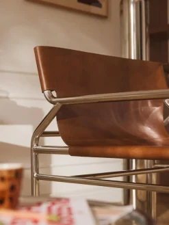 Sillón de cuero Dion