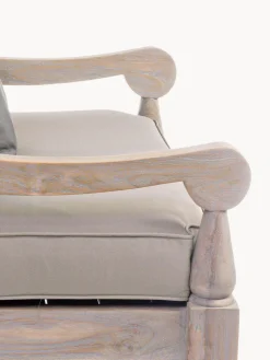 Sillón de exterior de madera maciza Bali