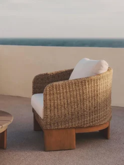 Sillón de jardín de madera de eucalipto Xoriguer