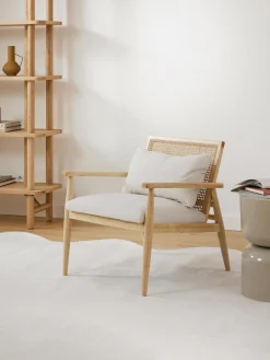 Sillón de madera de caucho Manuell