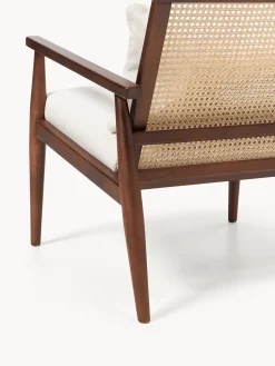Sillón de madera de caucho Manuell