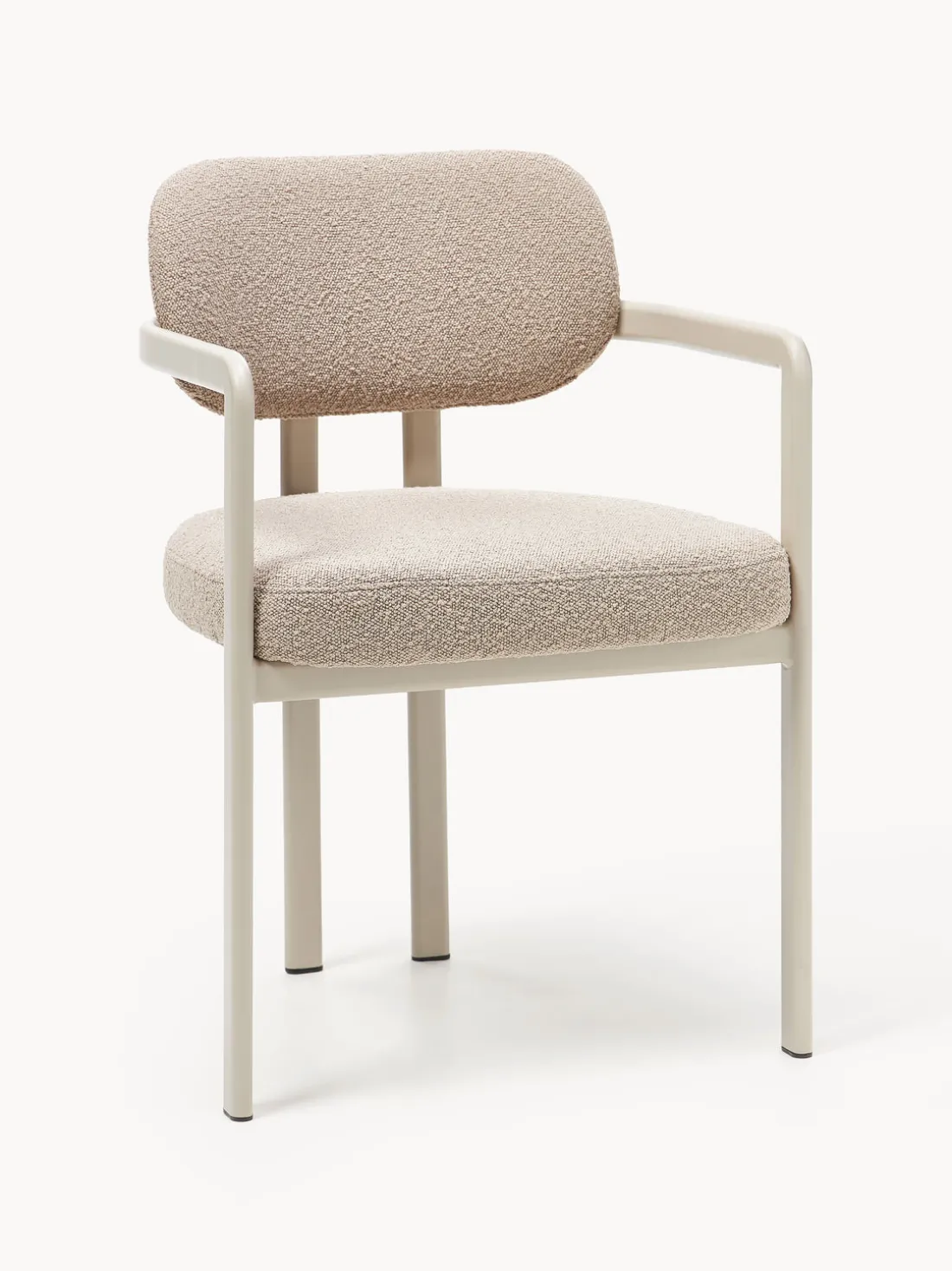 Sillón en tejido bouclé Adrien