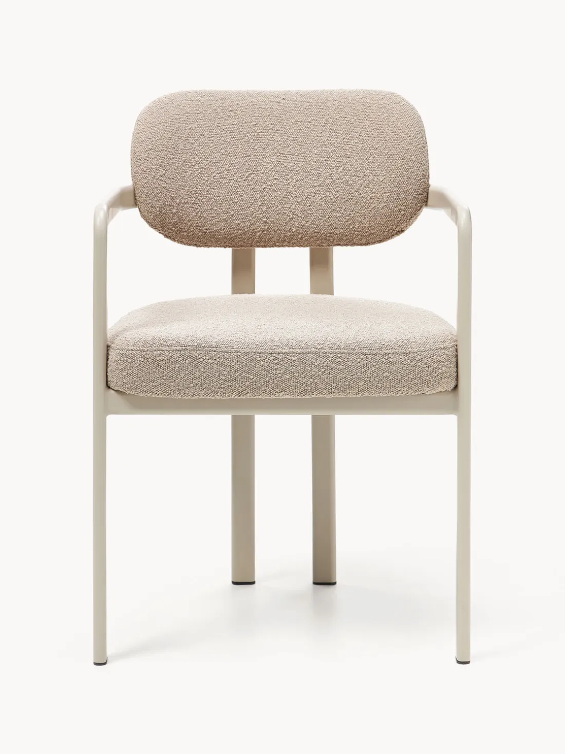 Sillón en tejido bouclé Adrien