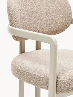 Sillón en tejido bouclé Adrien