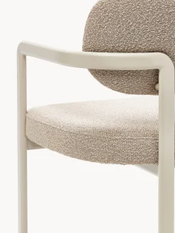 Sillón en tejido bouclé Adrien