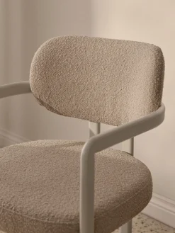 Sillón en tejido bouclé Adrien