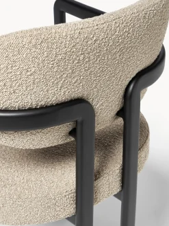 Sillón en tejido bouclé Adrien